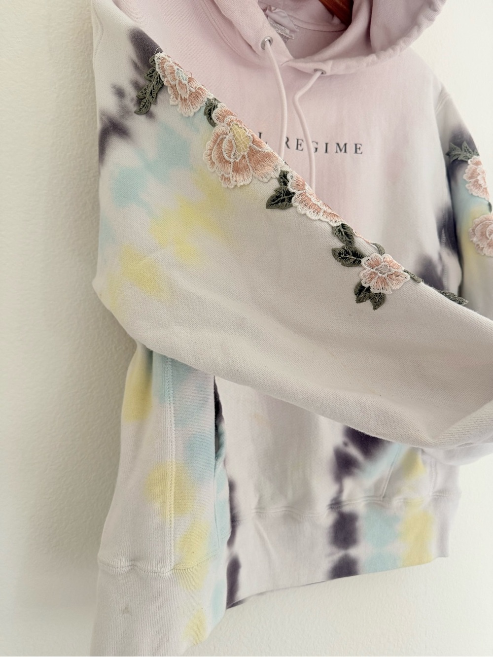 Civil Regime x Champion Rose Floral Tie Dye Pastel Hoodie Darc Sport Medium - Picture 6 of 11